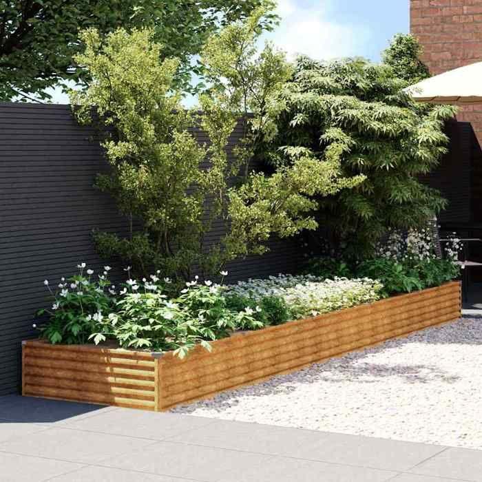 VidaXL Raised Garden Bed 482x100x36 Cm Corten Steel 151997