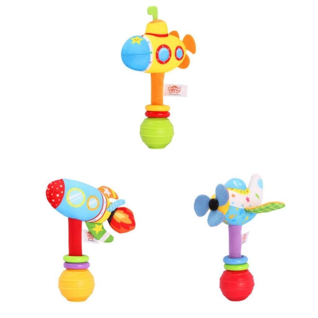 Cute Plush Rattle Bell Baby Toy For 0-3 Year Old Babies