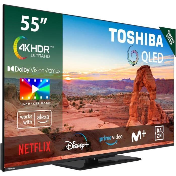 QLED TV - Toshiba - 55QV3463DG - 4K UHD - Chytrá televize - Černá