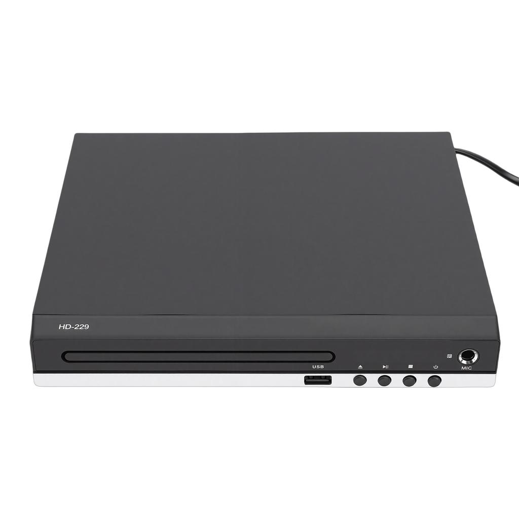 DVD Player 1080P HD Multimedia Interface All Region CD Player for TV Home Stereo with MP3 Playback Remote Control 6.5mm