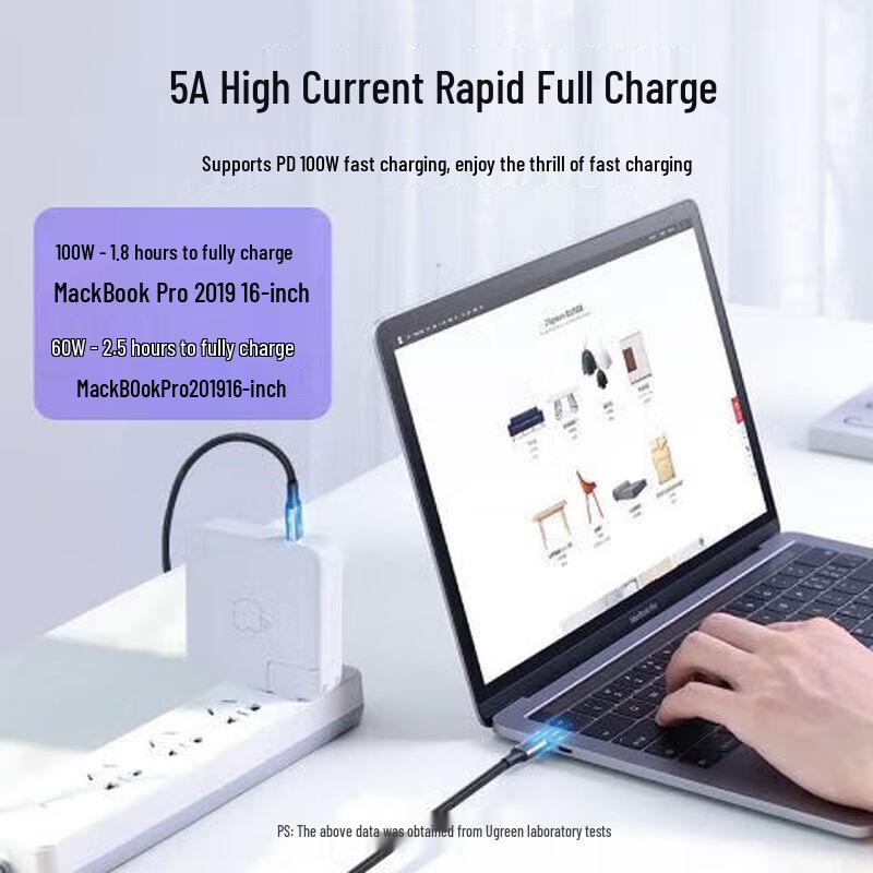 Ugreen US316 USB-C To USB-C 100W Fast Charging Cable