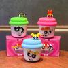 Cute flying little policewoman random cup coffee cup with lid household ceramic water cup for girl girlfriends birthday gift