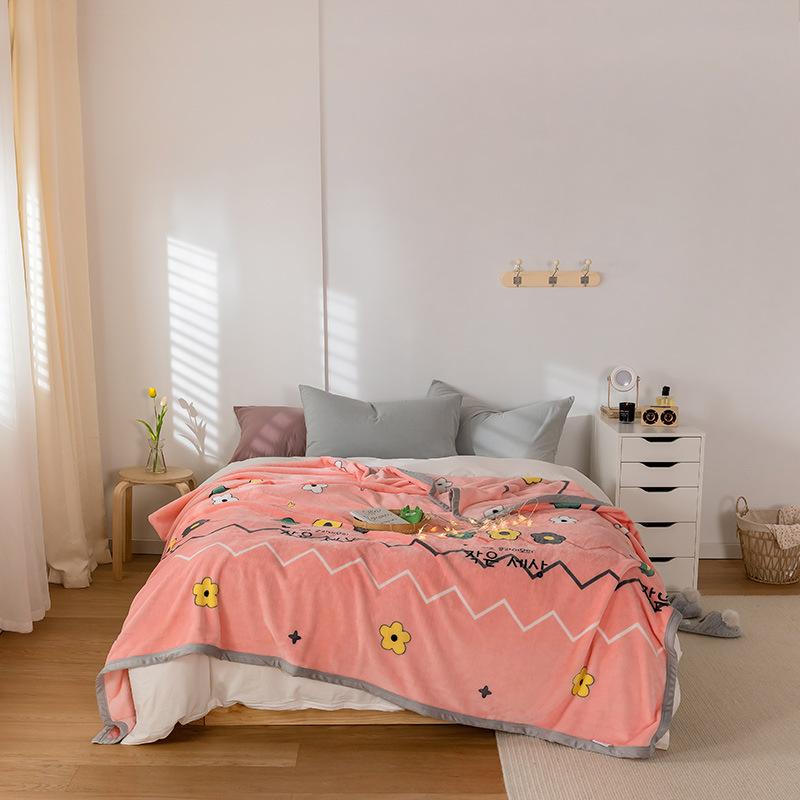 Neue bedruckte Decke, Martendecke, Sofabezugdecke, verdickte Geschenkdecke, Nickerchendecke, Farai-Decke