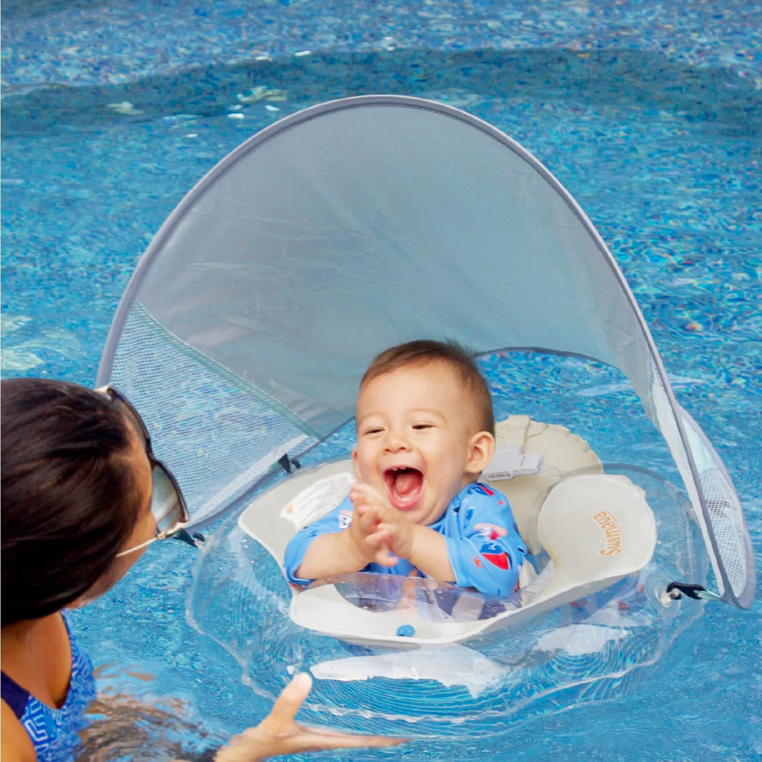 

Swimava Hug Ring Солнцезащитный козырек Водная игра Накачивание не требуется Японский плотный пояс для живота Бассейн 0 Защита от солнца + Набор, [Официальный продукт] Поддержка,