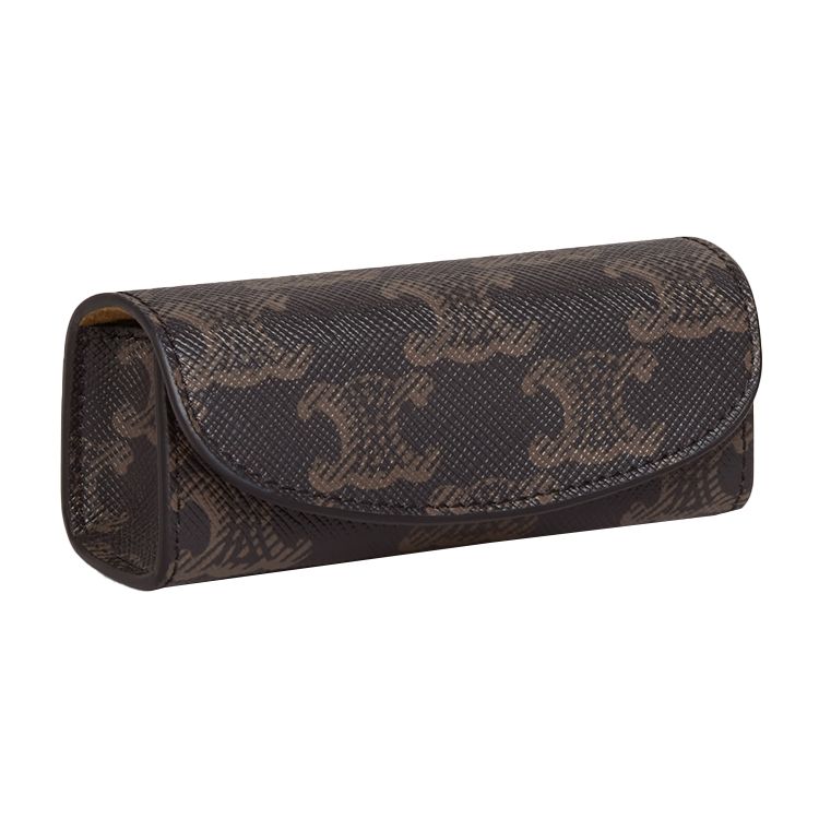 Celine Triomphe Monogram Canvas Ring Clutch Unisex Clutch Yellow-Brown 4M0392DIZ-38NO