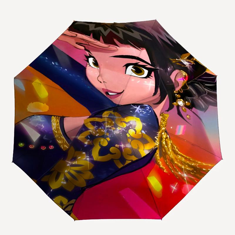 1pc KPop Demon Hunters ZOEY1 Umbrella, Sun Protection, And UV Shielding. It Has Eight Sturdy Ribs for Outdoor Use And Perfect Gift