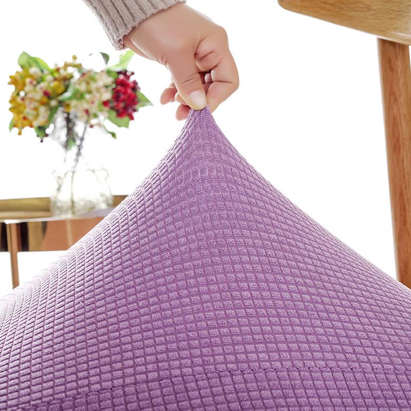 Vodotěsný sametový potah sedadla s kostkovaným vzorem - Silný, měkký, elastický, nežmolkuje se, odolný proti skvrnám, jednobarevný potah na stoličku.