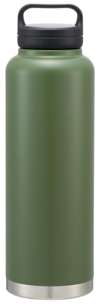 Skater Water 1500ml with Large Stainless Wide Bottle, (1.5 Liters), Handle, Capacity, Insulated, Steel, Mouth, Olive, STSC15-A