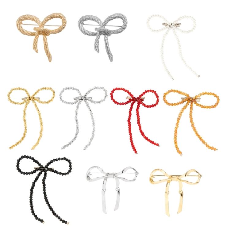 Irregular Bowknot Charm Brooch Fashion Sweater Clothing Pin Decorative Lapel Pin