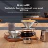 Stainless Steel Pour Over Coffee Dripper Reusable Rustproof Design Perfect For Home Office Coffee Brewing