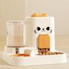 2 In 1 Pet Feeder Cat Bowl Water Dispenser One-Piece Food Water Separation for Cats and Dogs