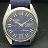 VINTAGE SEIKO 5 AUTOMATIC JAPAN 7009A MENS BLUE COLOR DIAL WATCH A702109-5 R208-a702109