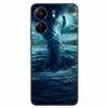 For Xiaomi Redmi 13C 4G Case Animals Painted Black Bumper Silicon TPU Coque for Redmi13C 4G 13 C Shockproof Covers Wolf Soft Bag