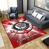 Tappeto SC Corinthians Paulista per Soggiorno Camera da Letto Casa Decorazione Divano, Tappetino Antiscivolo per Giochi Bambini