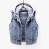 Denim Vest Women's Spring and Autumn Short Loose Korean Sleeveless Jacket Vest Waistcoat