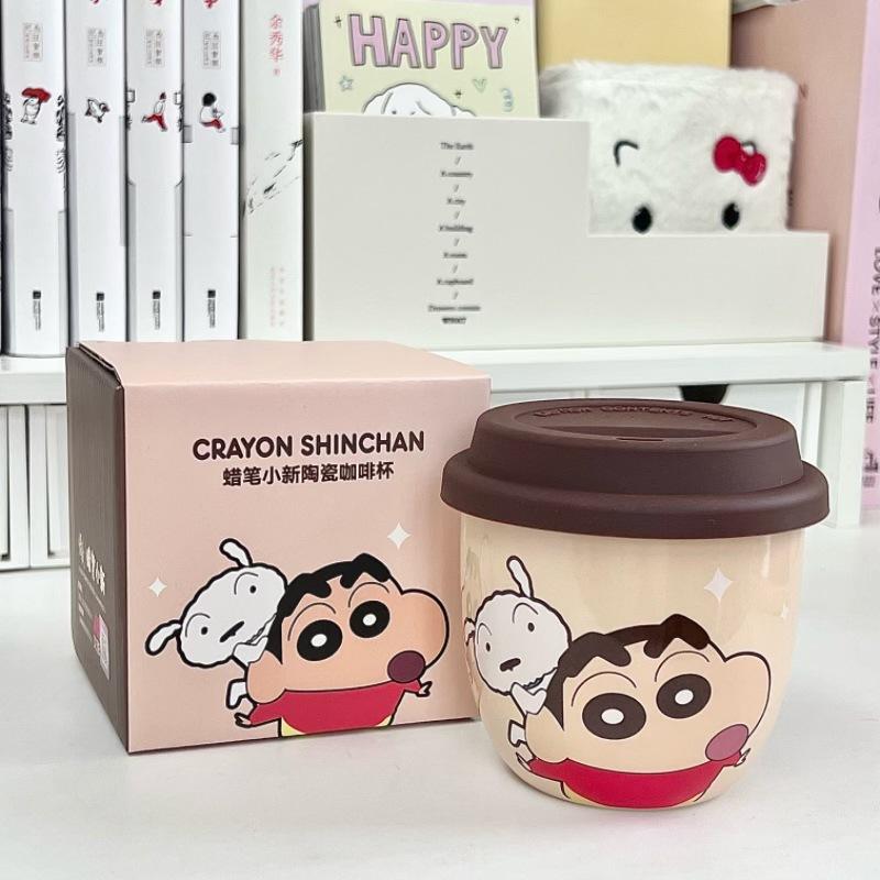 

Cute casual cup coffee cup with lid household ceramic mug for girl girlfriend birthday gift 301-400ml