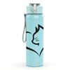 1PC Cat Head Outline Heart Silhouette 750ml Color Plastic Sports Water Bottle Leakproof Flip Straw Lid Suitable for Sports Office Home Use