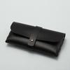 Leather Glasses Case with Soft Cloth and Zipper Lid