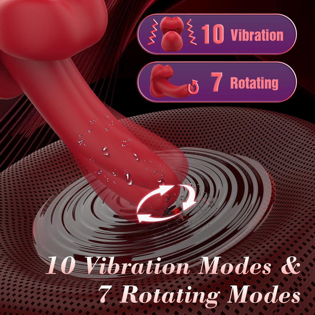 2 in 1 Zungenstoß-Vibrator Klitoris-Stimulator für Frauen Weiblicher Masturbator Sexspielzeug für Erwachsene für Paare 18