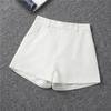 Women's High-Waisted Black A-Line Wide-Leg Slimming Shorts - Spring 2022 Korean Style