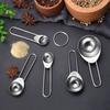 5 Stück/Set Messlöffel Rostfrei Massiver Edelstahl Rostfreie Messlöffel für die Küche