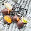 Realistic Chestnut Keychain Handmade Miniature Nut Charm Keyring With Authentic Details Stylish Cultural Gift Accessory