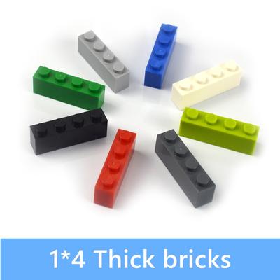 80pz Blocchi da Costruzione Fai da Te Figure Mattoncini Spessi 1x4 Punti Giocattoli Educativi Creativi in Plastica Compatibili 3010 Per Regali ai Bambini