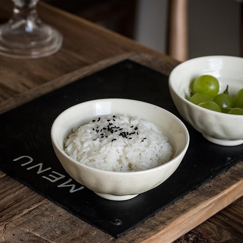 Splashing Ink Rice Bowl, Featuring 4.5-Inch Threaded Bowl Set, High-Value Homestay Restaurant Ceramic Bowl Exit