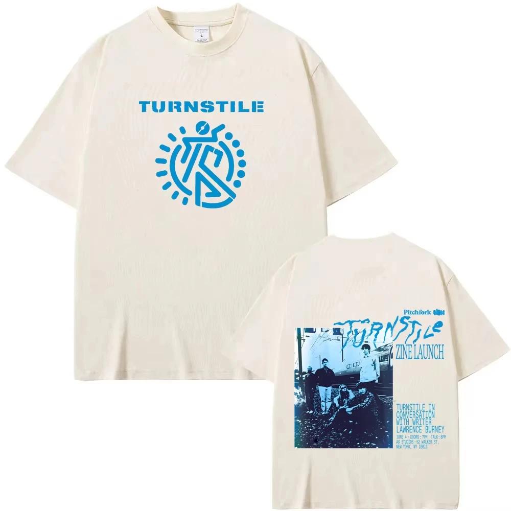 

TURNSTILE Футболки Тур 2026 Новые футболки с графическим принтом Мужские Женские Мода Повседневный Рок Уличная одежда Хлопок Короткий рукав Высокое качество 4XL