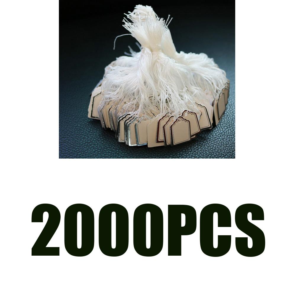 2000 Pieces Price Tag Labels Pre String Merchandise