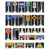 56Pcs/Set Eye-catching Compact Premium Wide Application Road Traffic Sign Kit Children Toy