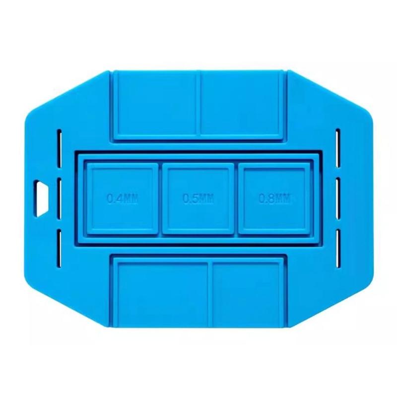 

Durability Heat Resistant Tin-planting Arcs Pad Silicone Pad for Secure Electronic Component Placement and Easy Cleaning 1 синій