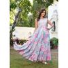Women Bollywood Anarkali Printed Cotton Rayon Flared Kurta Gown Designer Dress SC-2143