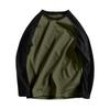 Men's Long Sleeve Color Block Thermal T-Shirt for Winter Layering