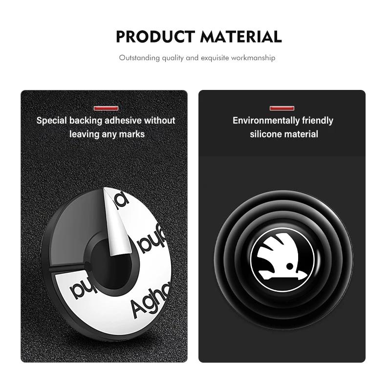 Car Sticker Car Door Anti-shock Pad Buffer Pad Crash Pad Silicone Pads Accessories For Skoda Octavia A5 A7 RS Fabia Superb Rapid NL6