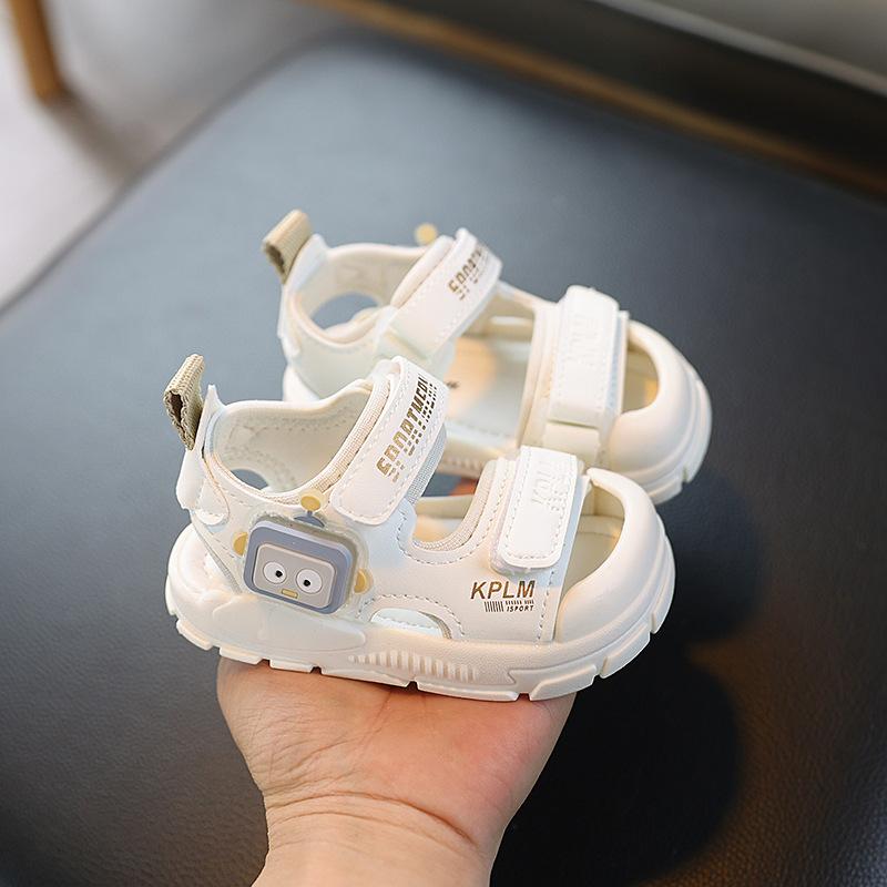 

Baby Sandals for Boys - Soft Sole Anti-slip Toddler Shoes - Children s Functional Shoes - Girls Shoes 19 бежевий