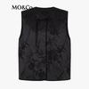 MO&Co. New Chinese Style Plum Blossom Jacquard Padded Vest