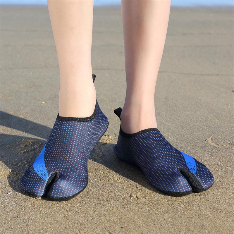 D07 Swimming Shoes Men's Women's Foot Covers Elastic Mesh Surface Clip Toe Water Upstream Indoor Yoga Large Size