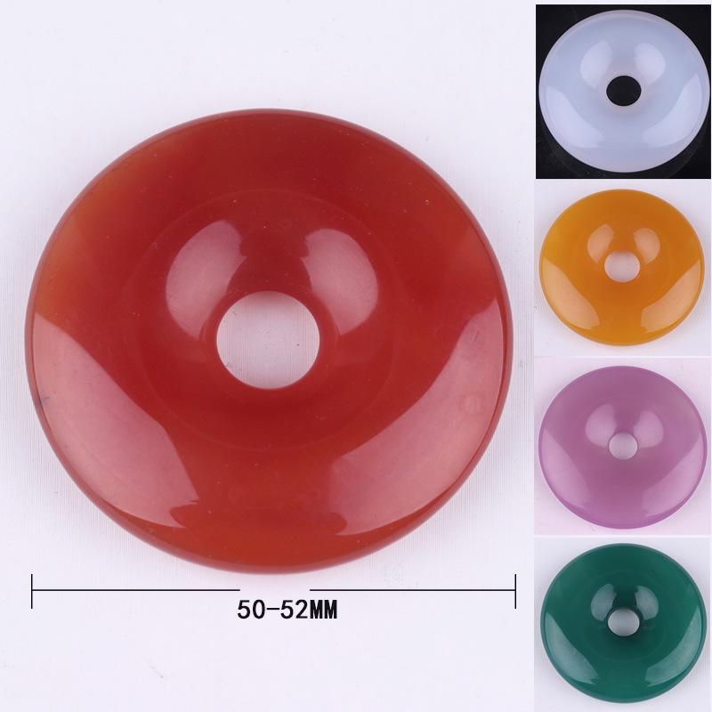 Icy Chalcedony Pi Xiu Agate Jade Pendant Necklace for Men and Women