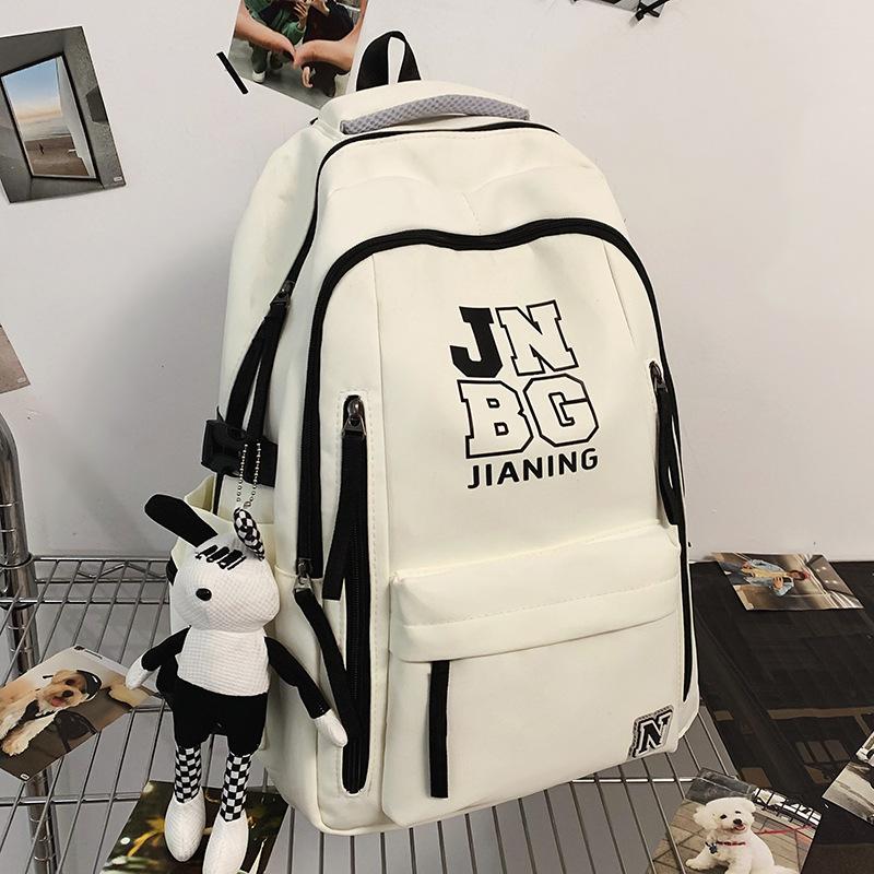 Children's Schoolbags Elementary School Students  Girls  Junior High School Students  Dirty Resistant Men's Large Capacity Letter Backpack
