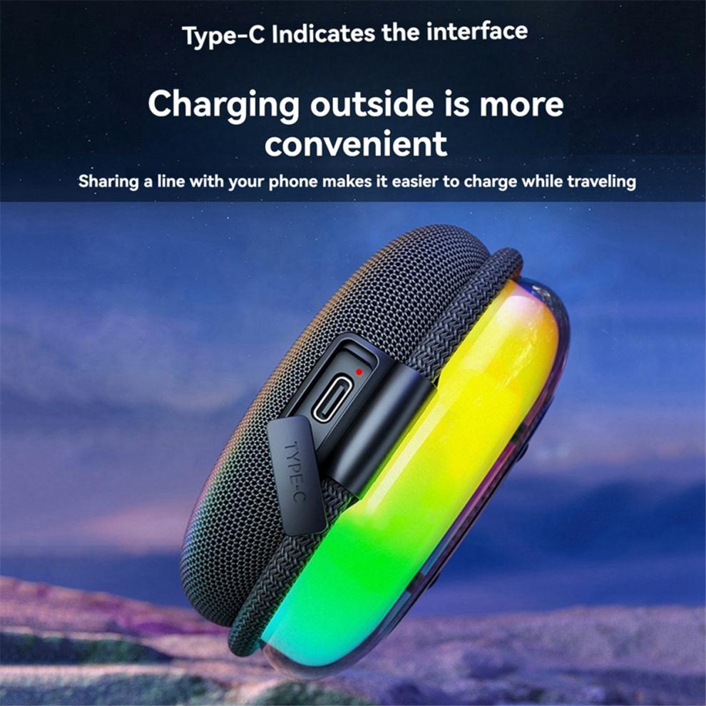 Wireless Bluetooth Speaker Portable with Handle Fabric Waterproof Mini