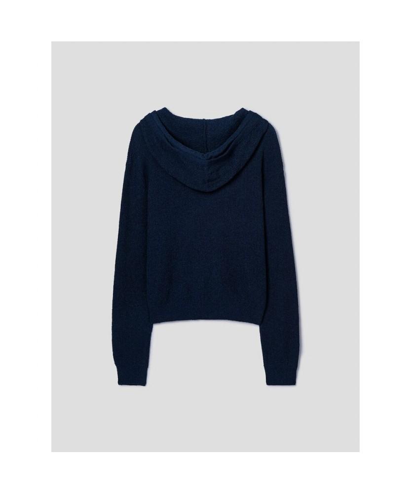 8seconds Button Hooded Pullover Navy