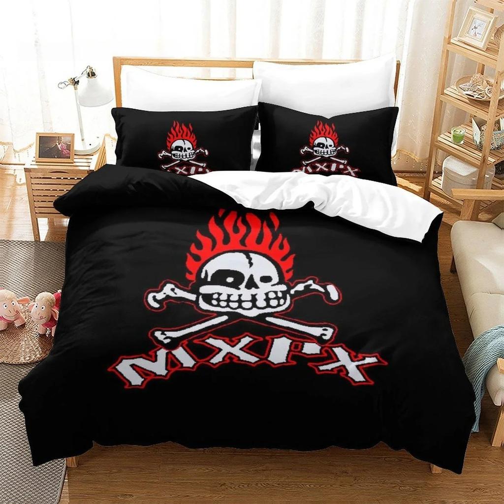 3D-printad Rockmusik Mxpx Sängkläder Set Enkel Tvåbädds Full Queen King Size Sängset Vuxen Barn Sovrum Påslakan Set Hemtextilier