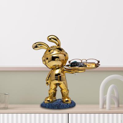 Desk Storage Tray Statue Decorative Figurine Animal Sculpture Gift Modern for Decor Dining Room