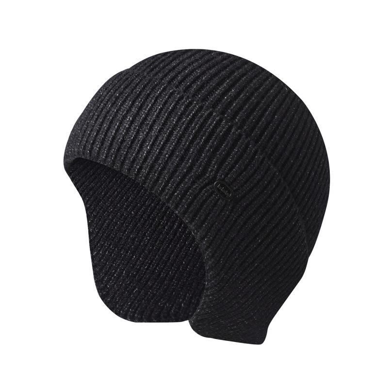 Autumn and Winter Knitted Hats Men and Women Solid Color Thermal Ear Caps Outdoor Riding Wool Caps Ski Pullovers