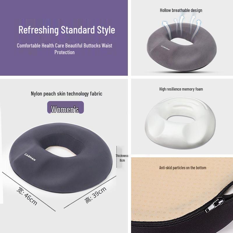 Ergonomic Hemorrhoid & Pregnancy Seat Cushion for Tailbone and Buttocks Relief – All-Season Comfort