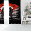 2pcs- Anime Post-apocalypte Samurai Polyester curtains, pole bag curtains 42*84, bedroom, living room, home room decoration