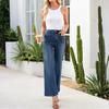 Women's Denim Classic Versatile High Waist Fashionable Trousers