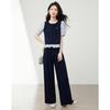 Women's Lyocell Wide-Leg Pants & Shirt Set