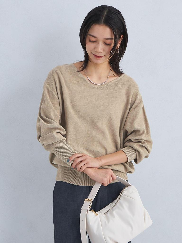 Arrows Green Label Shirley Pullover Knit Washable 35131991722 0900 FREE [United Relaxing] 2-Way - - BLACK(09)